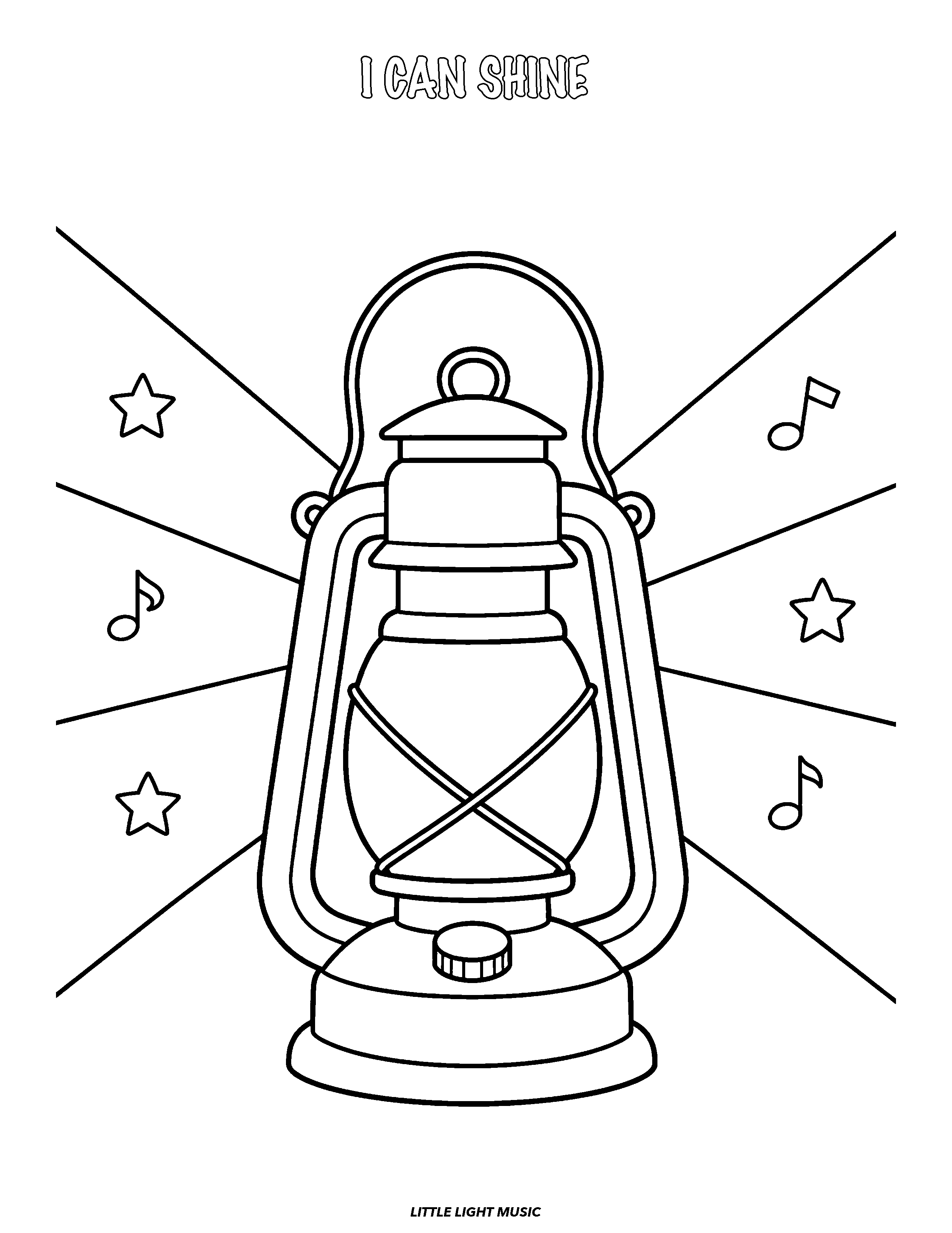 I Can Shine colouring page